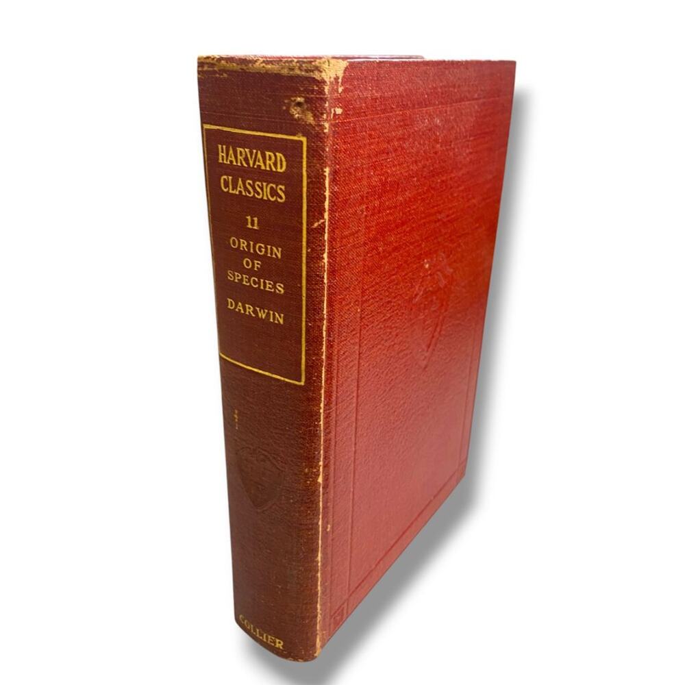 Harvard Classics 11 Origin of Species by Charles Darwin 1909 Deep Red Binding